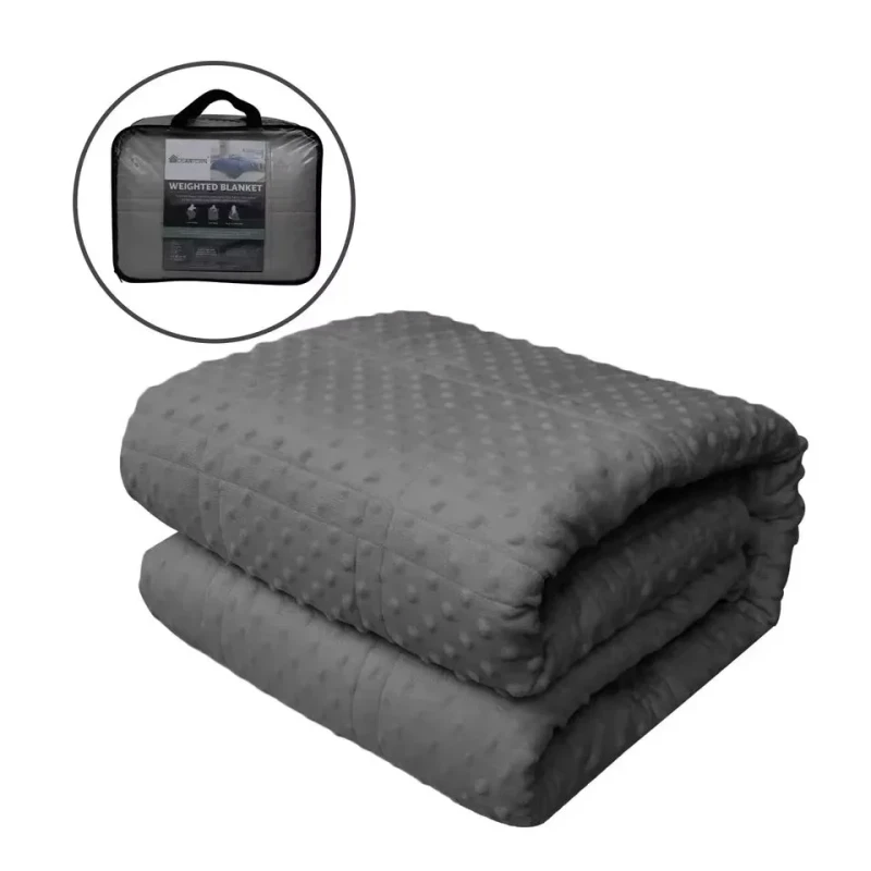 Dot-Weighted-Blanket-for-Adults-Soft-Heavy-Blanket-Stress-Relief-Sleep-Promotion-Breathable-Blanket-with-Glass-Beads-Dark-Grey