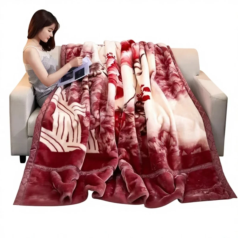 Double-Layer-Thickened-Raschel-Blanket-Winter-Coral-Fleece-Wedding-Gift-Quilt-Model