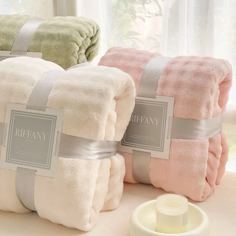 Double-Sided-Raschel-Flannel-Blanket-Cross-Border-Coral-Fleece-for-Winter-Use-Small-Size-for-Foreign-Trade