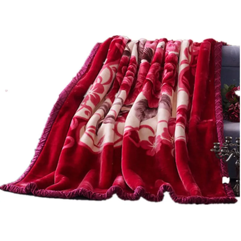 Double-layer-Double-sided-Blankets-Thicken-Raschels-Double-Player-Raschel-Blanket