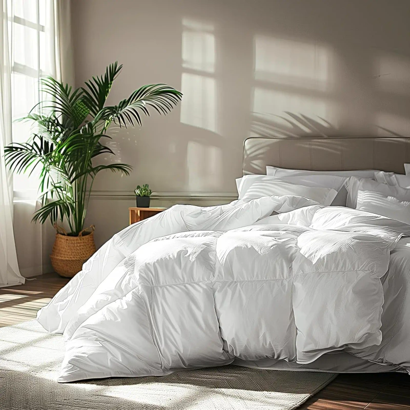 Down-Comforter-Soft-Box-Stitched-Duvet-Insert-Quilted-Queen-Comforter-with-4-Corner-Tabs-All-Season-Bedding-Grey-1