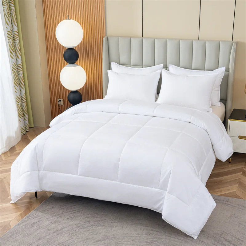 Down-Duvet-Goose-Duck-Down-Feather-Quilt-100-Duvet-Cotton-All-Seasons-Soft-Duvet