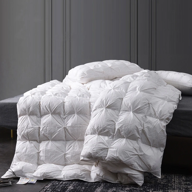 Down-Feather-Bed-Comforter-King-Twin-Size-White-Hotel-Home-Warm-Luxury-Bedding-Duvet-All-Seasons-Duvet-Artificial-Feather
