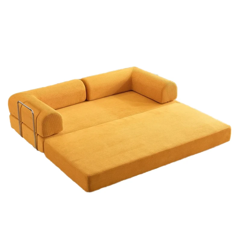 Dual-Purpose-Folding-Sectional-Sofa-Bed-for-Living-Room-Guesthouse-Fabric-Compression-Set-by-Factory