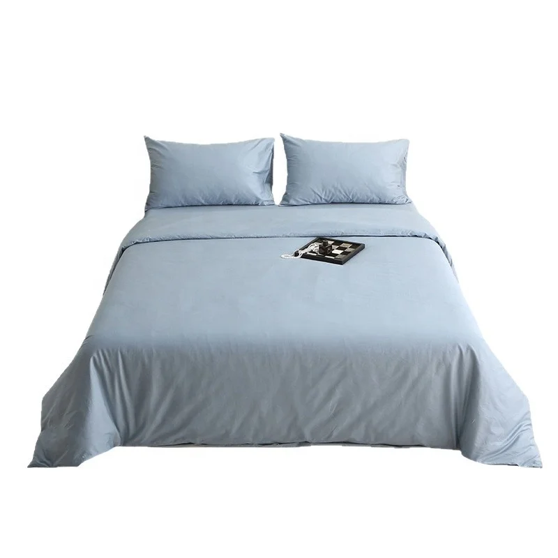 Duoya-style-Summer-Fitted-Bed-Sheet-Four-Piece-Set-Class-Maternal-Infant-Grade-100-Pure-Cotton-Solid-Color-Duvet-Pillowcases