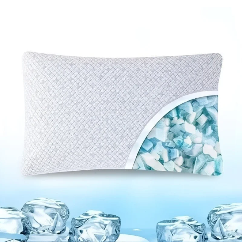 Durable-Ergonomic-Cooling-Memory-Foam-Neck-Pillows-with-Removable-Breathable-Outer-Cover