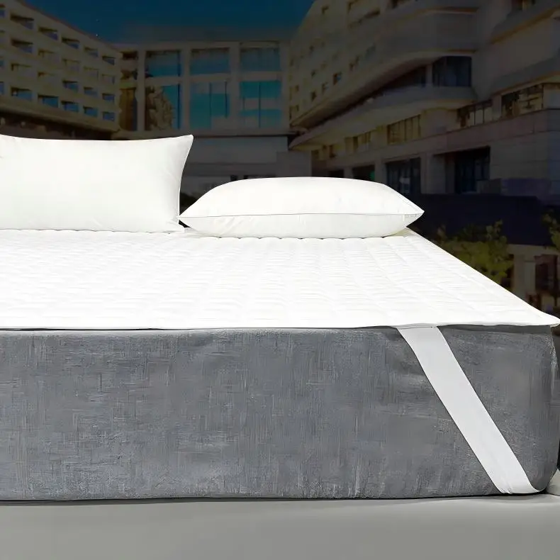 Durable-Modern-Medium-Firmness-Queen-Size-Cotton-Hotel-Use-Mattress-Topper