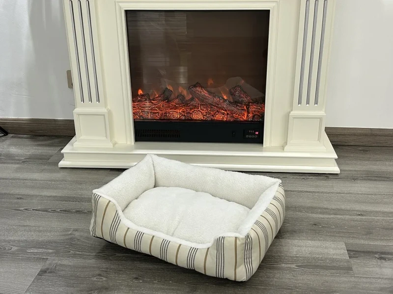 Durable-Stripe-Cotton-Linen-Fabric-Pet-Bed-Warming-Plush-Square-Dog-Bed-Stocked-Pet-Dog-Beds
