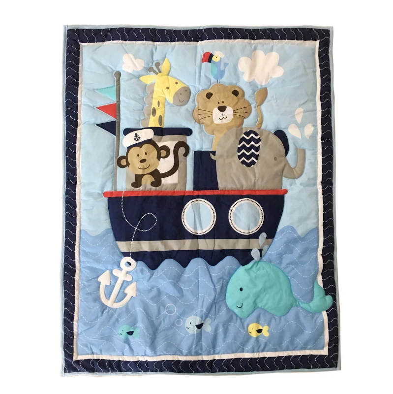 Duvet-Cotton-Patchwork-Baby-With-Embroidery-Quilt-Animal-Design-Bedding-Set-Baby-Nursery-Bedding-Set
