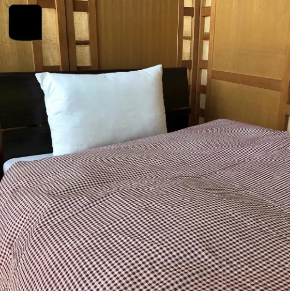 Duvet-Cover-T-C-Material-200TC-Thread-Count-Plaid-Pattern-All-Season-Anti-Dust-Mite-Washable-Grade-American-Style-Customized