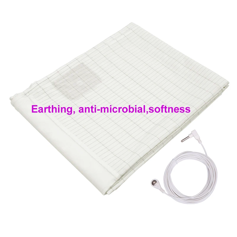 Earthing-Conductive-Grounding-Half-Sheet-for-Bed-With-Earthed-Cord-and-Plug