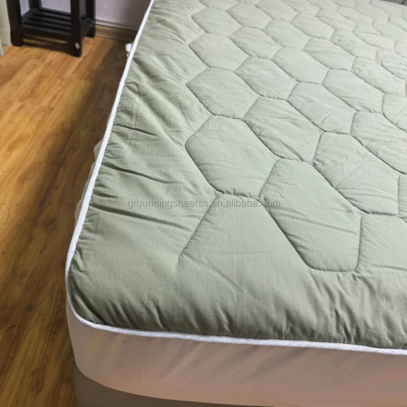 Earthing-Grounding-Fitted-Sheet-Bedspread-Queen-King-Size-60-80-Better-Sleep