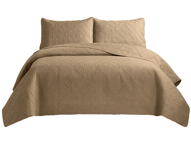 Easy-Care-Polyester-Quilted-Bedspread-Throw-Over-Large-Sofa-Bed-Cover-Blanket