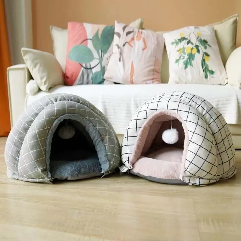 Eco-Friendly-All-Season-Pet-Nest-Solid-Cat-Nest-Cradle-Bed-Semi-Enclosed-Dog-House