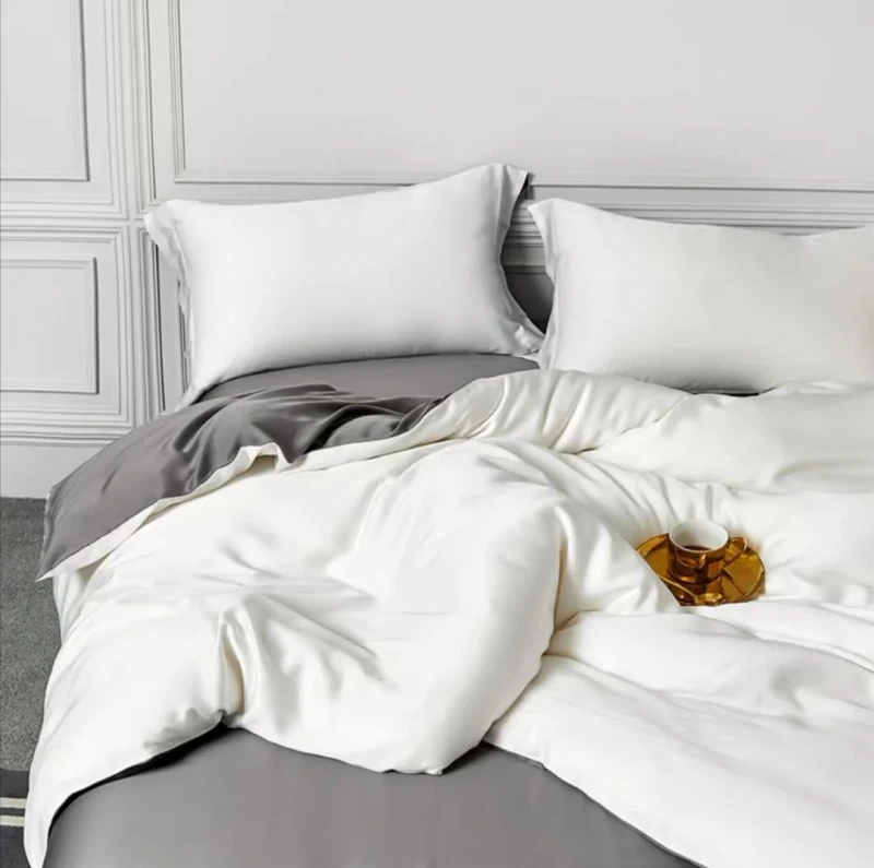 Eco-Friendly-Organic-100-Bamboo-Lyocell-Bed-Sheet-Set-Woven-100TC-All-Season-Bedding