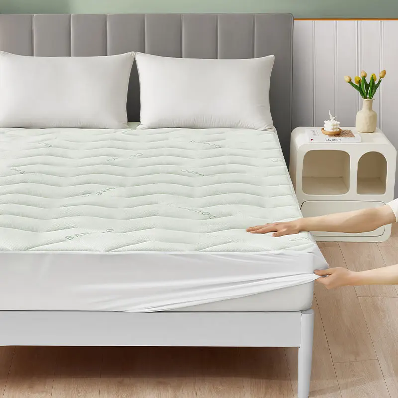 Eco-Friendly-Quilted-Mattress-Topper-Cover-Twin-XL-Waterproof-Mattress-Protector
