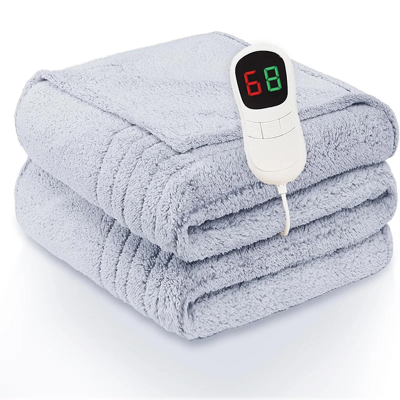 Eco-Friendly-Soft-Fast-Heating-Polyester-Flannel-Quilted-Machine-Washable-Folded-Temperature-Control-Electric-Blankets-for