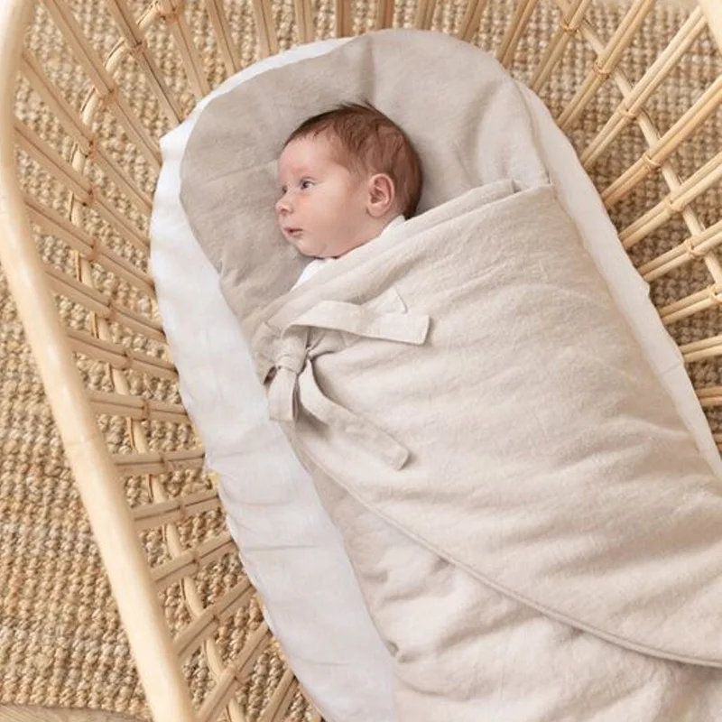 Eco-Friendly-Soft-Warm-100-Soften-Linen-Baby-Cot-Sheet-100-Linen-Baby-Sleeping-Bag