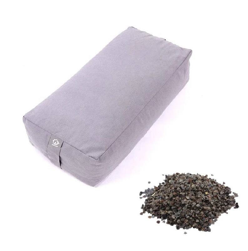 Eco-Friendly-Super-Comfortable-Organic-Buckwheat-Bolster-Pillow-for-Yoga