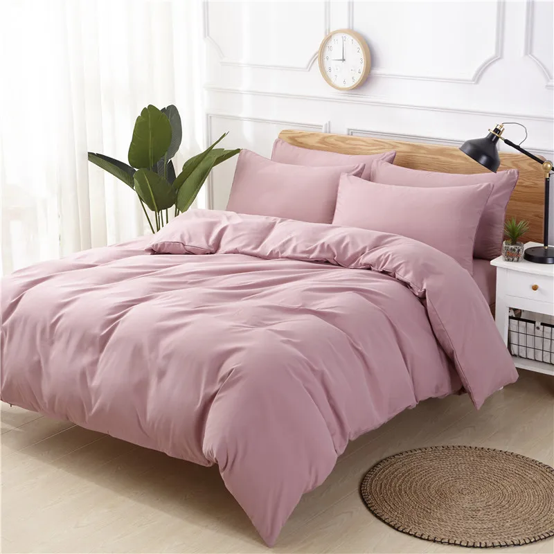 Eco-Friendly-Washable-Custom-Soft-Breathable-Pillowcase-Flat-Bed-Sheet-Fitted-Bedding-Set