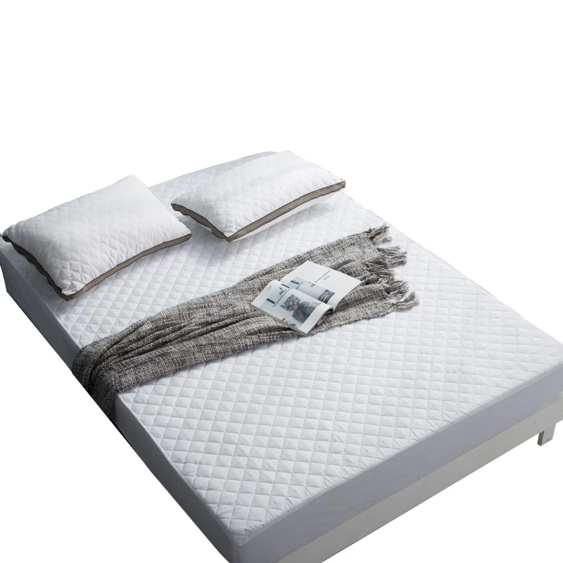 Eco-Friendly-Waterproof-Quilted-Mattress-Cover-Soft-Breathable-Durable-Textile-Material-Protective-Bed-Pads