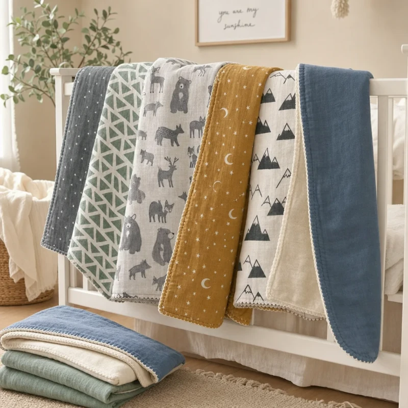 Eco-friendly-Bulk-Thickened-100-Organic-Cotton-Terry-Cloth-Summer-Toddler-Nap-Blanket-for-US