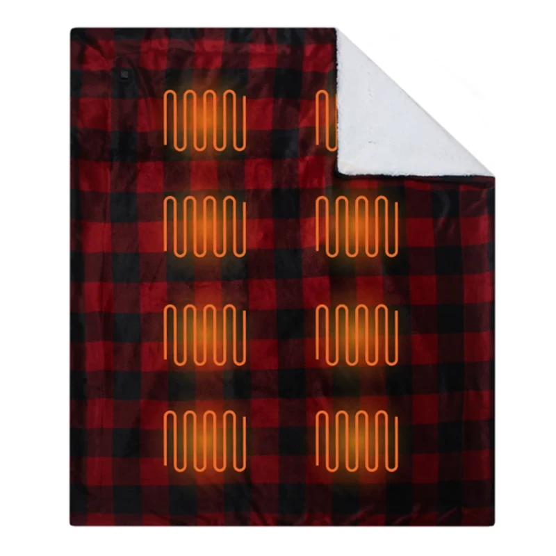 Eco-friendly-Electric-Quilted-Throw-Blanket-with-Heating-Wire-and-Sherpa-Fleece-USB-Powered-Customizable-for-Winter-Use