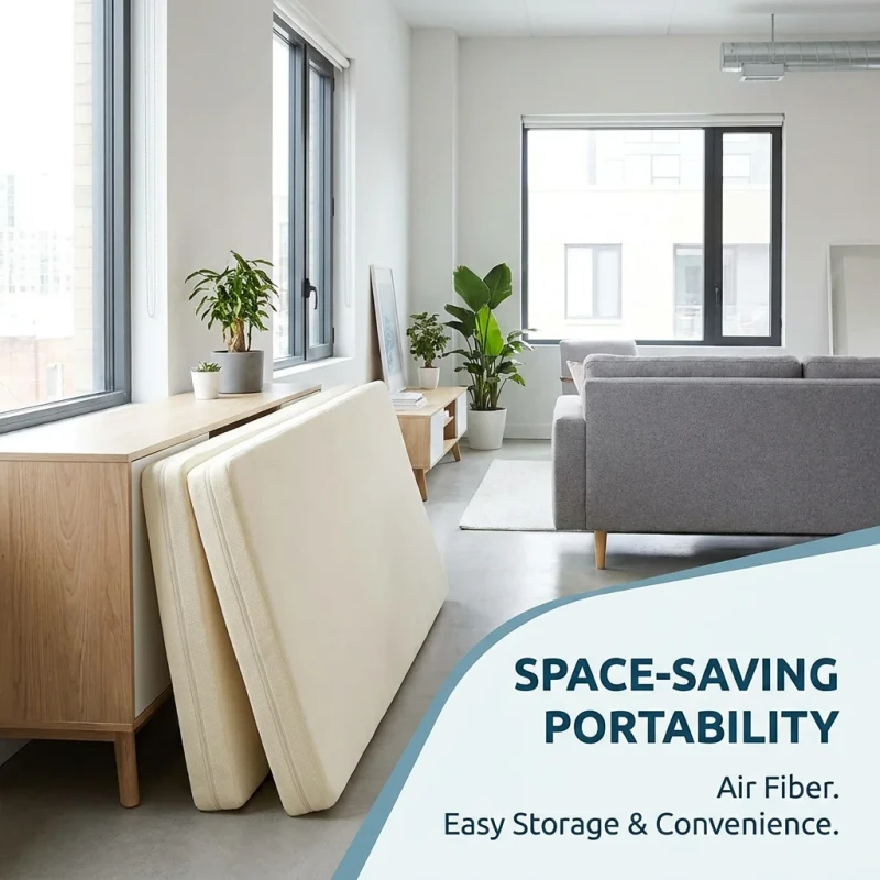 Eco-friendly-POE-3D-Air-Fiber-Mattress-Topper-100-Recyclable-Breathable-Mesh-Mattress-for-Sustainable-Bedding