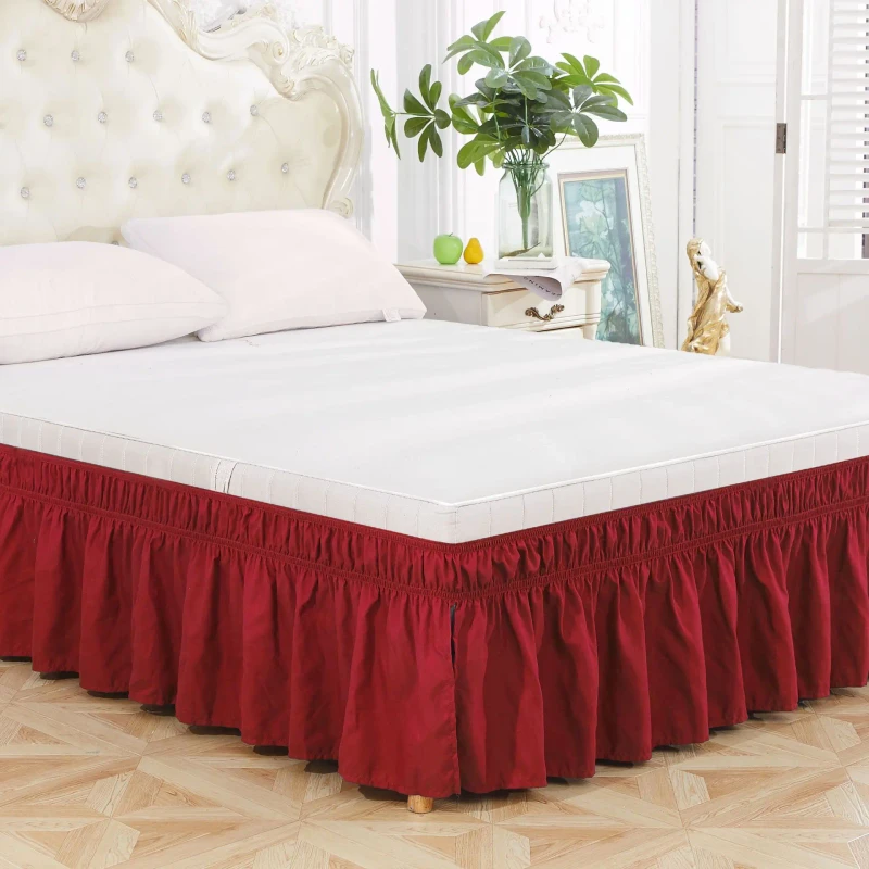 Elastic-Bed-Ruffles-Bed-Skirt-Soft-Comfortable-Wrap-Around-Fade-Resistant-Solid-Color-Bed-Skirts-Twin-Full-Queen-King-Size