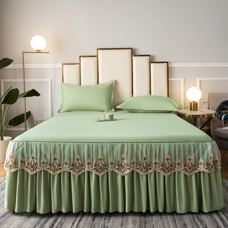Elastic-Belt-Bed-Skirt-Set-Home-and-Hotel-Bed-Skirt-Covers-Washable-Dorm-Single-Bed-Skirt