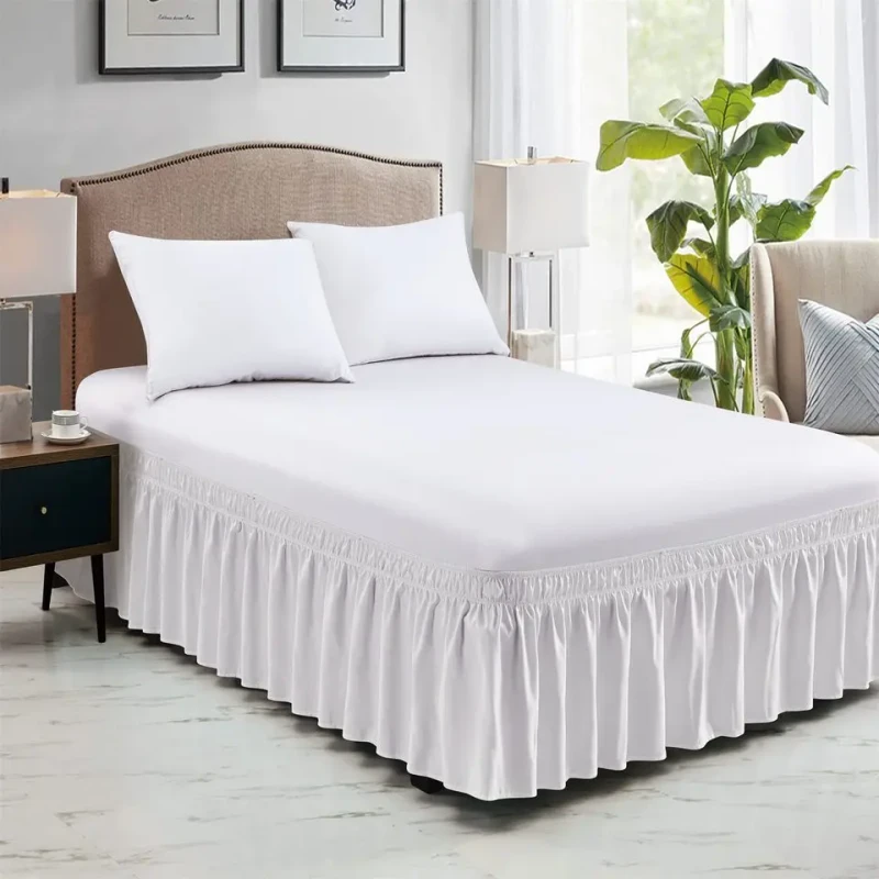 Elastic-Ruffle-Bed-Skirt-with-Easy-Fit-Wrinkle-Free-Washable-and-Fade-Resistant-for-King-Queen-or-Twin-Bed-Home-Decor