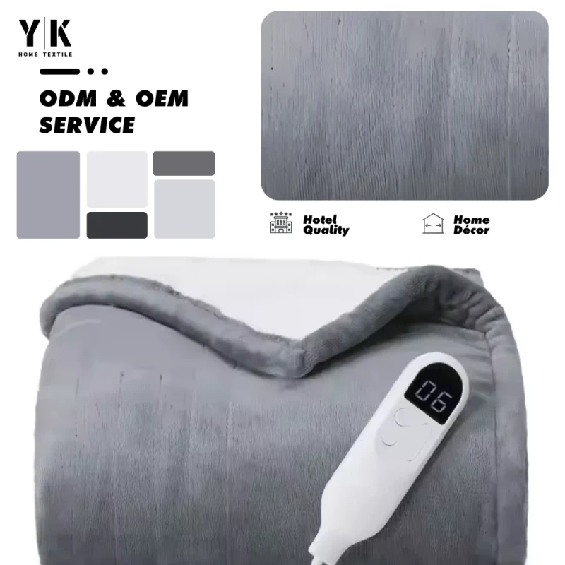 Electric-Blanket-Heated-Throw-Home-Office-Use-Machine-Washable