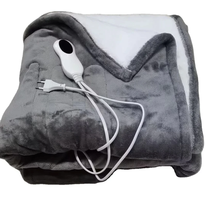 Electric-Blanket-Heated-Throw-Soft-Flannel-Heating-Covering-Blanket-Queen-Size-UK-Plug-10-Heating-Levels-Overheating-Protection