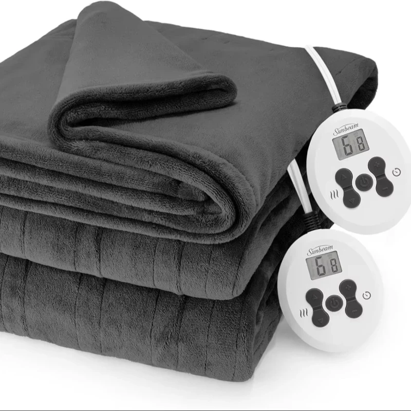 Electric-Heated-Blanket-12-Temperature-Levels-Quick-Warm-up-12-Hour-Timer-Washable-Blanket-for-Home-Office-Use