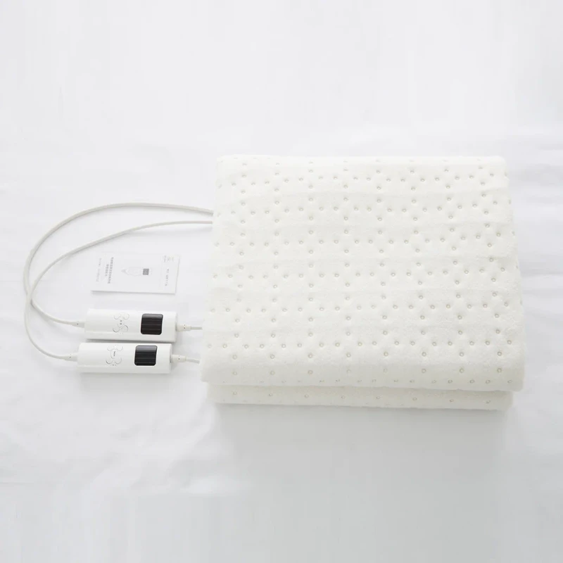 Electric-Mattress-Topper-With-Temperature-Control-Includes-Two-Controllers-Quilted-Washable-Mattress-Protector-for-Heat