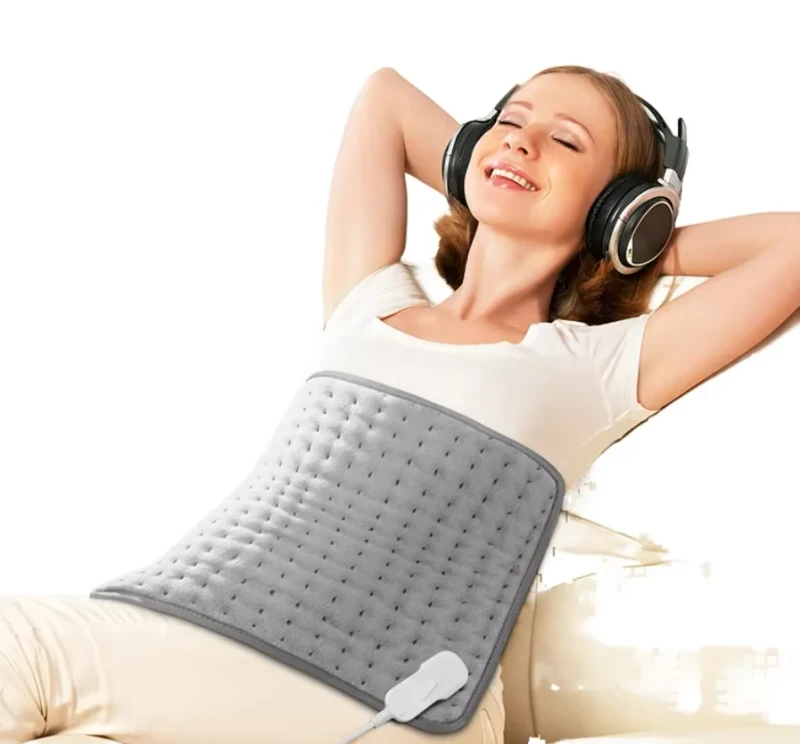 Electric-Washable-Flannel-Fleece-Heat-Pad-Winter-Body-Warmer-Physiotherapy-Warmth-Waist-Belly-Cushion-Small-Heated-Blanket