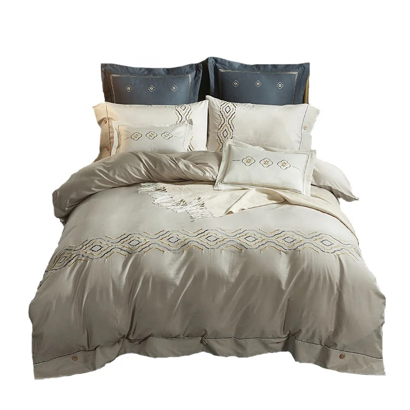 Elegant-Bamboo-Cotton-Quilt-Cover-4pcs-Bedding-Set-King-Size