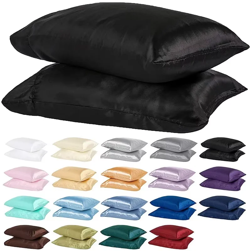 Elegant-Smooth-Satin-Fabric-Pillowcases-Made-of-100-Polyester-for-Luxurious-Sleep