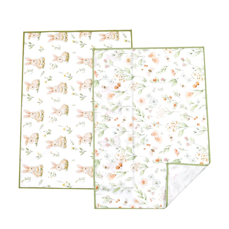 Elinfant-100-Polyester-Digital-Printing-Infant-Urine-proof-Pads-2-pack-Baby-Diaper-Changing-Mats-70-50-cm