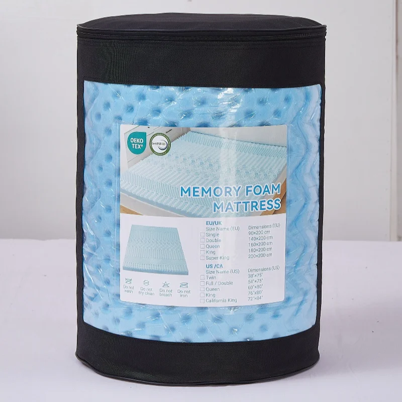 Embossing-Zoned-Support-Body-Pressure-Relieve-Memory-Foam-Mattress-140-200-5cm-for-Home-Hotel-Hospital-Bed
