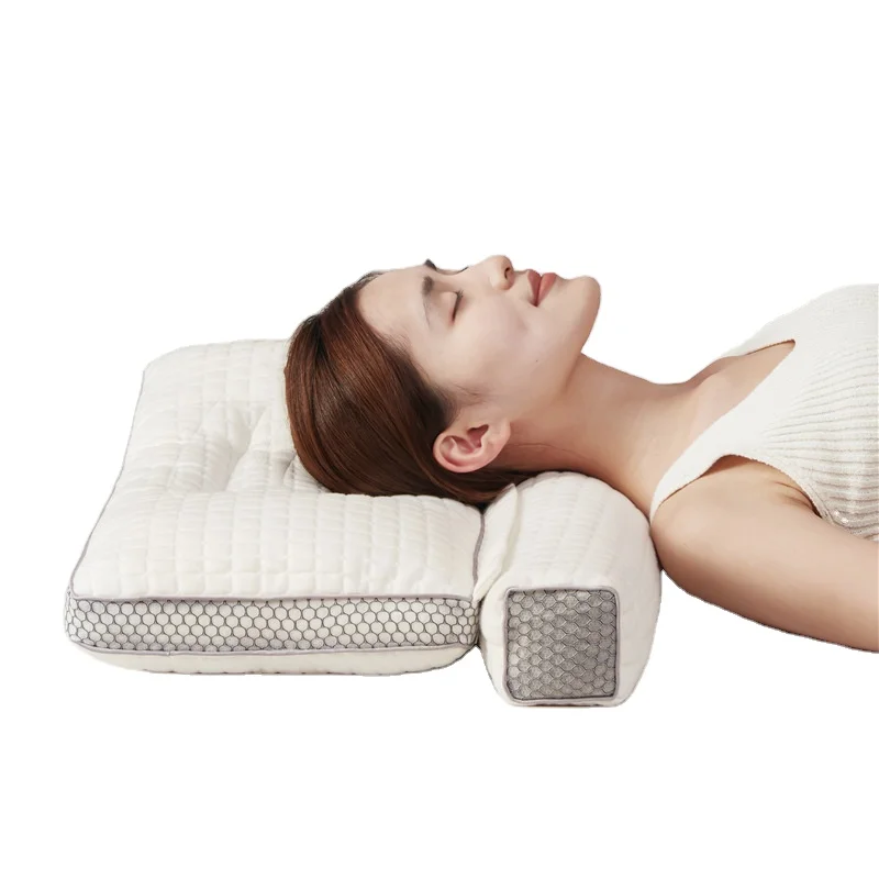 Ergonomic-Cervical-Pillow-Neck-Support-Reverse-Arch-Cervical-Buckwheat-Cassia-Seed-Pillow-Home-2-in-1-Health-Neck-Pillow