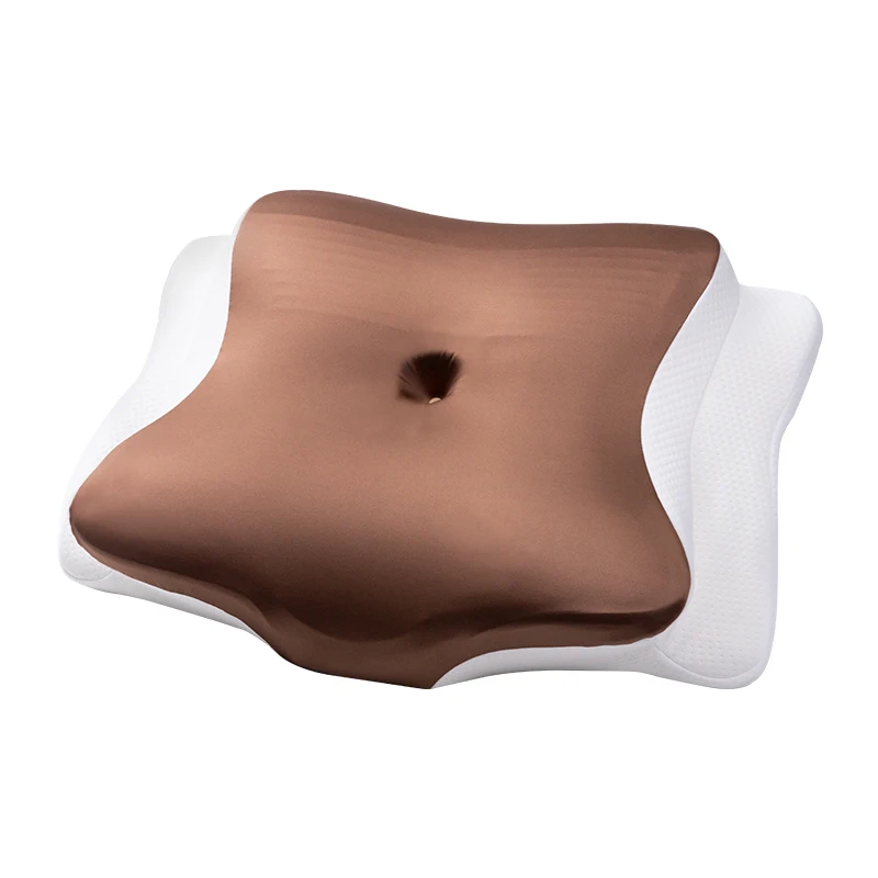 Ergonomic-Design-Memory-Foam-Neck-Pillow-for-Pain-Relief-Which-Provides-Support-Belt-for-Side-Back-Sleep-and-Washable-Cover