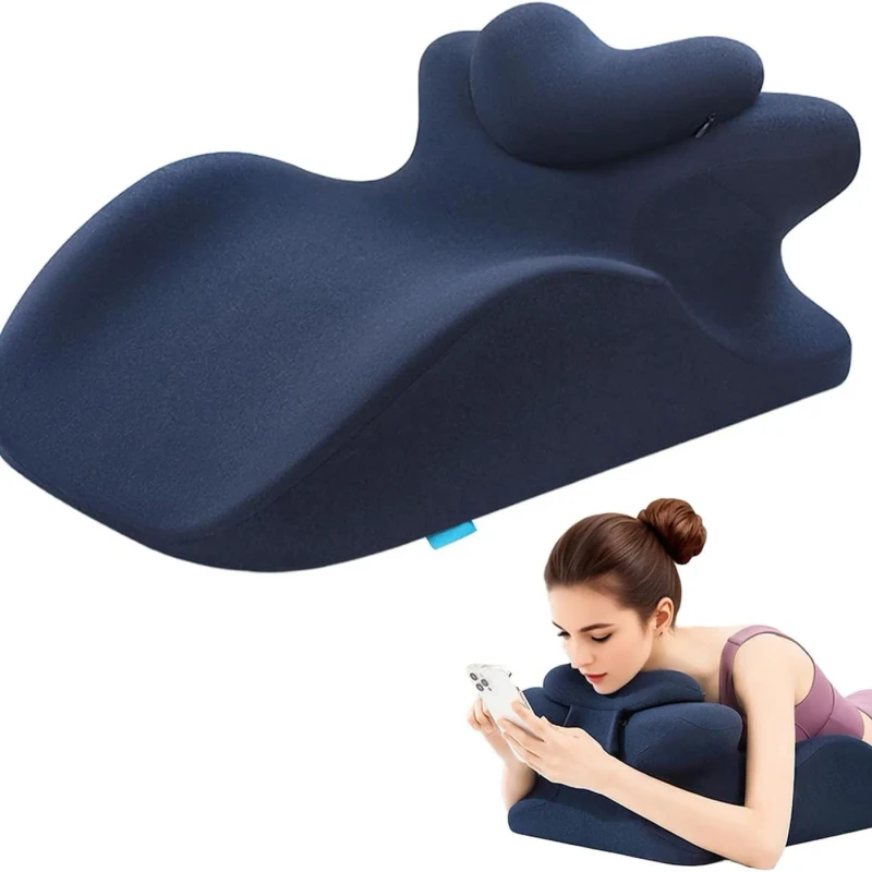 Ergonomic-Memory-Foam-Body-Support-Bed-Pillow-for-Couples-Airplane-Hotel-Use-Detachable-Leg-Rest-Anti-Dust-Mite-Removable