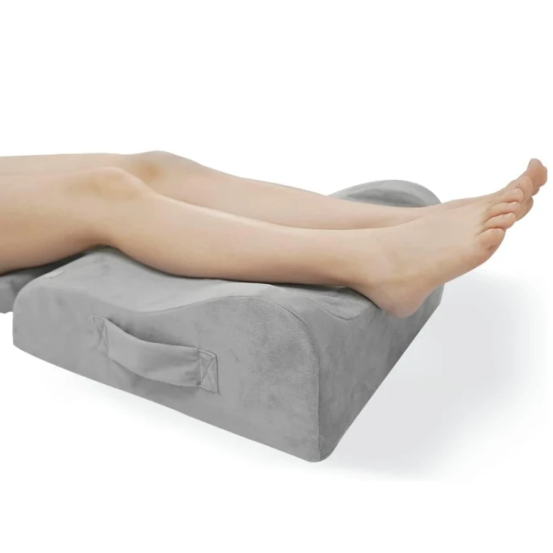 Ergonomic-Memory-Foam-Leg-Elevation-Pillow-Comfortable-Soft-Therapy-for-Leg-Pain-Relief-for-Nursing-Reading-and-Bed-Rest