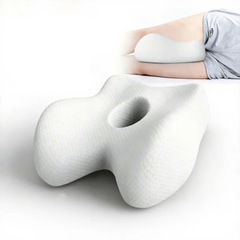 Ergonomic-Memory-Foam-Leg-Elevation-Pillow-with-Washable-Cover-for-Soft-Support-Pressure-Relief-and-Back-Pain-Relief