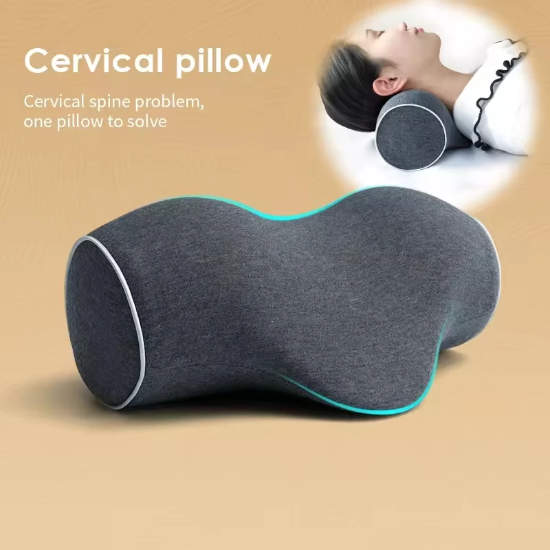 Ergonomic-Memory-Foam-Neck-Pillow-Cervical-Support-Pillow-for-Pain-Relief-Contour-Pillow-for-Car-Office-and-Sleep