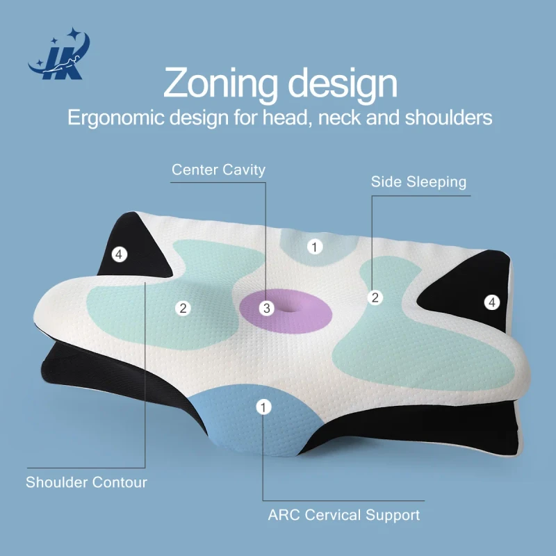 Ergonomic-Neck-Design-Butterfly-Memory-Foam-Pillow-Soft-Antibacterial-Eco-Friendly-Solid-Marine-Cervical-Pillow-Custom-Logo