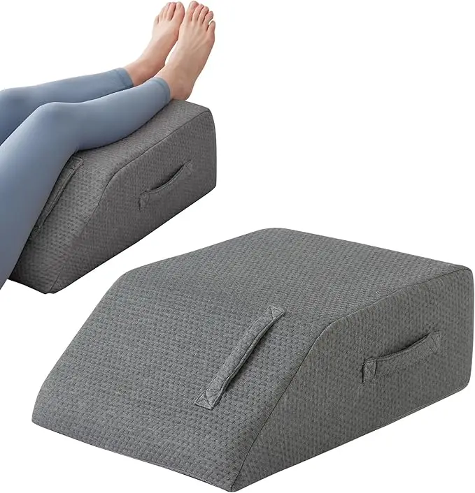 Ergonomic-Soft-Leg-Pillow-Elevation-Orthopedic-Leg-Wedge-Rest-Pillow-for-Reading-CE-Certified-Eco-friendly-Memory-Foam
