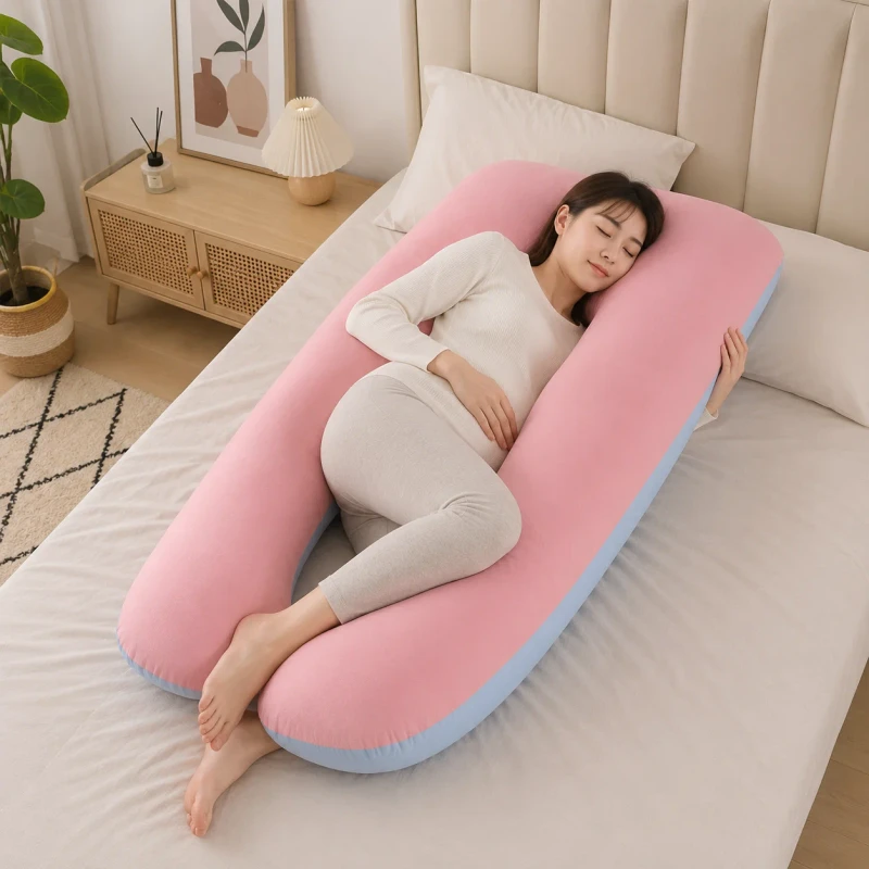 Ergonomic-U-Shaped-Maternity-Pillow-for-Side-Sleeping-Contoured-Pregnancy-Body-Pillow-for-Hip-and-Belly-Support