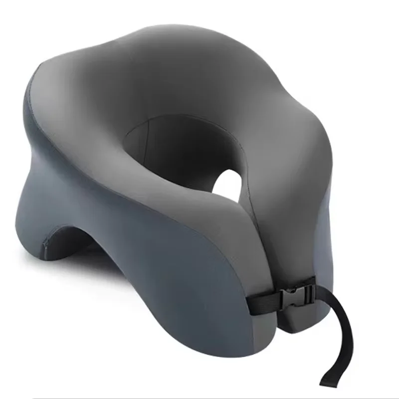 Ergonomic-U-Shaped-Office-Nap-Pillow-Memory-Foam-Slow-Rebound-Woven-Design-Massage-Car-Customizable-Logo